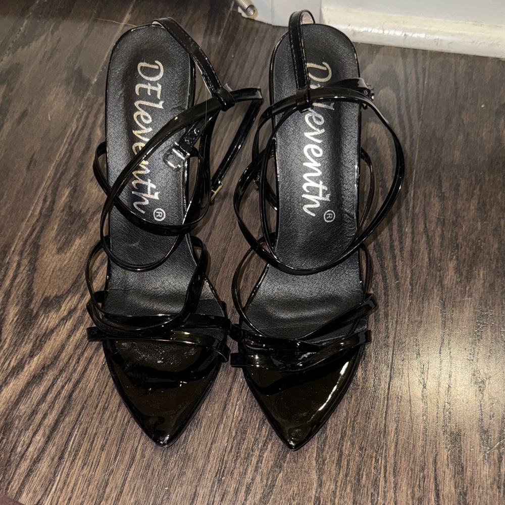 Black Strappy Heels